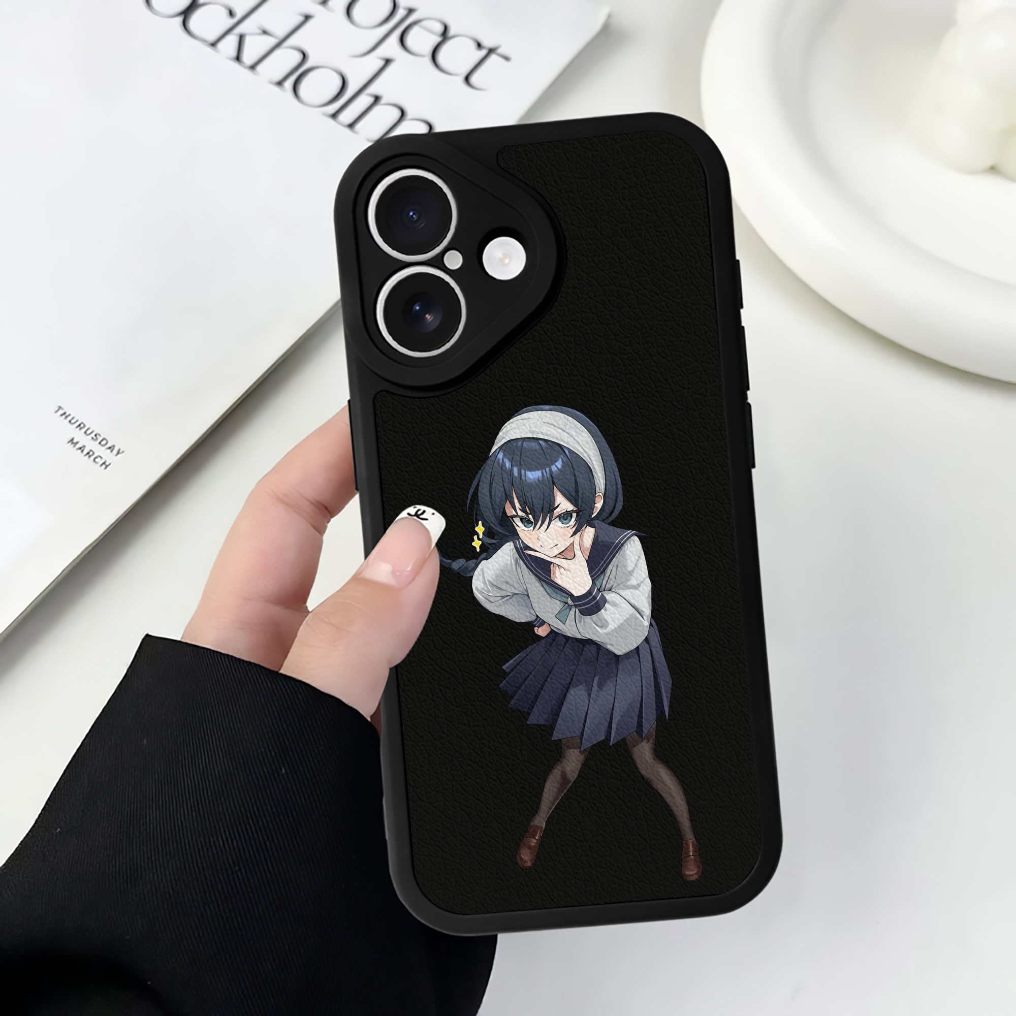 （画像用） 呪術廻戦 Jujutsu Kaisen 【iPhone 16シリーズ対応】シリコンスマホケース（レザー調） 材質：シリコン